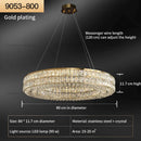 GobekUsa Crystal Chandelier: Modern Luxury Lighting for Living Room, Restaurant, and Villa