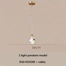 GobekUsa Copper LED 3-Light Dimmable Crystal Chandelier
