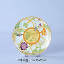 GobekUsa Bone China Dinnerware Set: Plate, Tea Cup, Saucer, Tray, Coffeeware, Kitchen dining