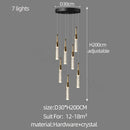GobekUsa Crystal Chandelier: Modern Luxury Spiral Staircase Living Room & Bedroom Lighting