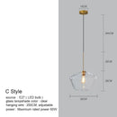 GobekUsa Glass Chandelier Lighting for Home Dining Room Kitchen Decor Pendant Lights