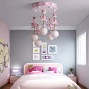 GobekUsa Children's Carousel LED Chandeliers: Nordic Princess Decor Pendant Lights for Living Room
