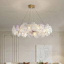 GobekUsa Petals Crystal Chandelier Light: French Living Room & Dining Room Luxury Lighting