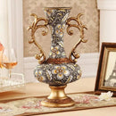 GobekUsa Resin Vase Dried Flowers Arrangement for Living Room Decor
