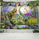 GobekUsa Dinosaur Age Tapestry Wall Hanging Abstract Art Animal Psychedelic Mystery Tapiz