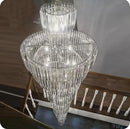 GobekUsa Gold Crystal Duplex Building LED Chandeliers - Luxury Staircase Decoration