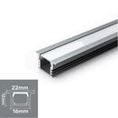 GobekUsa LED Aluminum Profile Recessed U/YW-Shape Hidden Channel Milky Cover Bar Strip Light