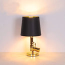 GobekUsa Gun Floor Lamp Electroplated Metal Table Desk Light