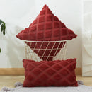 GobekUsa Geometric Diamond Pattern Plush Cushion Cover for Stylish Home Decor