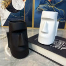 GobekUsa Desktop Organizer Pen Glasses Makeup Holder Character Statue Resin Ornaments