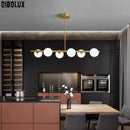 GobekUsa Gold Glass Ball LED Pendant Light for Kitchen Dining Room Lighting