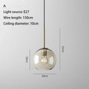 GobekUsa Industrial Retro LED Glass Pendant Light Chandelier for Kitchen Restaurant