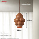 GobekUsa French Creamy Wind LED Chandelier for Dining Room Home Decor Lighting