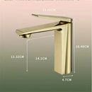 GobekUsa Gold Gray Bathroom Faucet Single Handle Mixer Sink Tap Deck Mounted