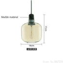 GobekUsa Industrial Stained Glass Pendant Lamp LED Hanging Lights for Dining & Living Room