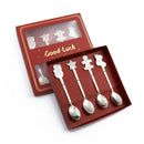 GobekUsa Christmas Coffee Spoons Gift Box - Stainless Steel Festive Cutlery Spoon Set