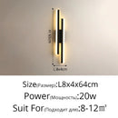 GobekUsa LED Strip Wall Lamp Luxury Loft Decor Bedroom Bedside Aisle Light