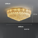 GobekUsa K9 Crystal Gold Chandelier Lighting for Living Room
