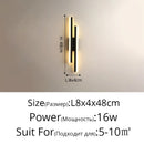 GobekUsa LED Strip Wall Lamp Luxury Loft Decor Bedroom Bedside Aisle Light