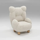 GobekUsa Kids' Lamb Velvet Bear Sofa Chair: Cute & Cozy Single Seat for Bedroom & Living Room