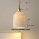 GobekUsa Ceramic LED Pendant Lights, Nordic Chandelier for Home, Dining, Bedroom & Bar