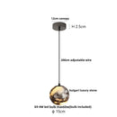 GobekUsa LED Pendant Lights Bulgari Stone Adjustable Steel Hang Lamp Lighting
