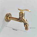 GobekUsa Antique Brass Wall Mounted Washing Machine Faucet for Bathroom, Outdoor, Garden, Bath, Toilet