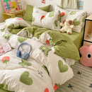 GobekUsa Cloud Cotton Printed Bedding Sets | Super Soft Quilt Set for School Home Twin King