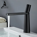 GobekUsa Brass Bathroom Faucet Mixer Tap, Black/Gold Finish, Single Handle Hot/Cold Lavatory