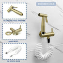 GobekUsa Gold Bidet Faucet Handheld Sprayer Single Cold Water Tap Hygienic Toilet Shower