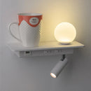 GobekUsa LED Bedside Wall Lamp with USB Charging, Modern Design for Home Decor
