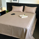 GobekUsa Luxe Cotton Satin Stripe Bed Sheet Set with 2 Pillowcase