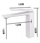 GobekUsa Gold Basin Faucet, Gray Bathroom Mixer Tap, Single Handle Waterfall Faucet