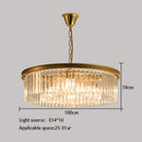 GobekUsa Crystal Round Ceiling Chandelier for Elegant Living and Dining Rooms
