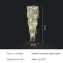 GobekUsa Crystal Wall Light: Elegant Luxury Night Lighting for Living Room, Bedroom, or Villa