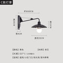 GobekUsa Black LED Swing Arm Wall Lamp for Outdoor Decor in Bedroom, Balcony & Aisle