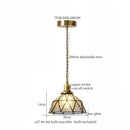 GobekUsa Cream Glass LED Pendant Lamp - Nordic Minimalist Brass Hanging Light
