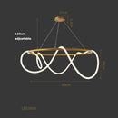 GobekUsa Lines Chandelier: Modern Designer Lighting for Living Room, Dining, and Bar