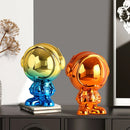 GobekUsa Astronaut Statue Spaceman Sculpture Modern Desktop Decor Figurine Handicraft Gift