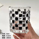 GobekUsa Black Rattan Frame Glass Cups Set - High-Value Drinkware Gift