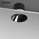 GobekUsa Frameless LED Downlight 7W for Living Room Bedroom, Anti-glare Spot Light