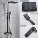 GobekUsa Black Brass Shower Faucet with 8" Rainfall Shower Head and Tub Spout