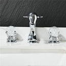 GobekUsa Gold Basin Faucet: Brass Nickel Dolphin Bathroom Sink Faucet, 3 Hole Widespread