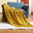 GobekUsa Knitted Pineapple Grid Throw Blanket - Nordic Sofa Blanket for Home Decor