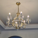 GobekUsa Crystal Chandelier: Luxe Nordic Bedroom Living Room Pendant Light