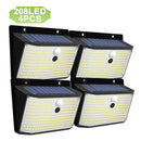 GobekUsa 208 LED Solar Outdoor Motion Sensor Lights 3 Mode Wireless Waterproof Security