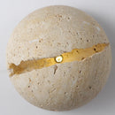 GobekUsa Dino Egg Stone Art Wall Lamp Yellow Travertine LED Sconce Light Fixtures