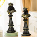 GobekUsa Chess Figurines: 30cm International Chess Set for Home Decor