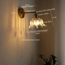 GobekUsa LED Wall Lamps: Nordic Modern Design with Pull Chain Switch for Bedroom, Restaurant, Bathroom