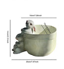 GobekUsa Lovely Rabbit Garden Flowerpot for Balcony Simulation and Garden Decor